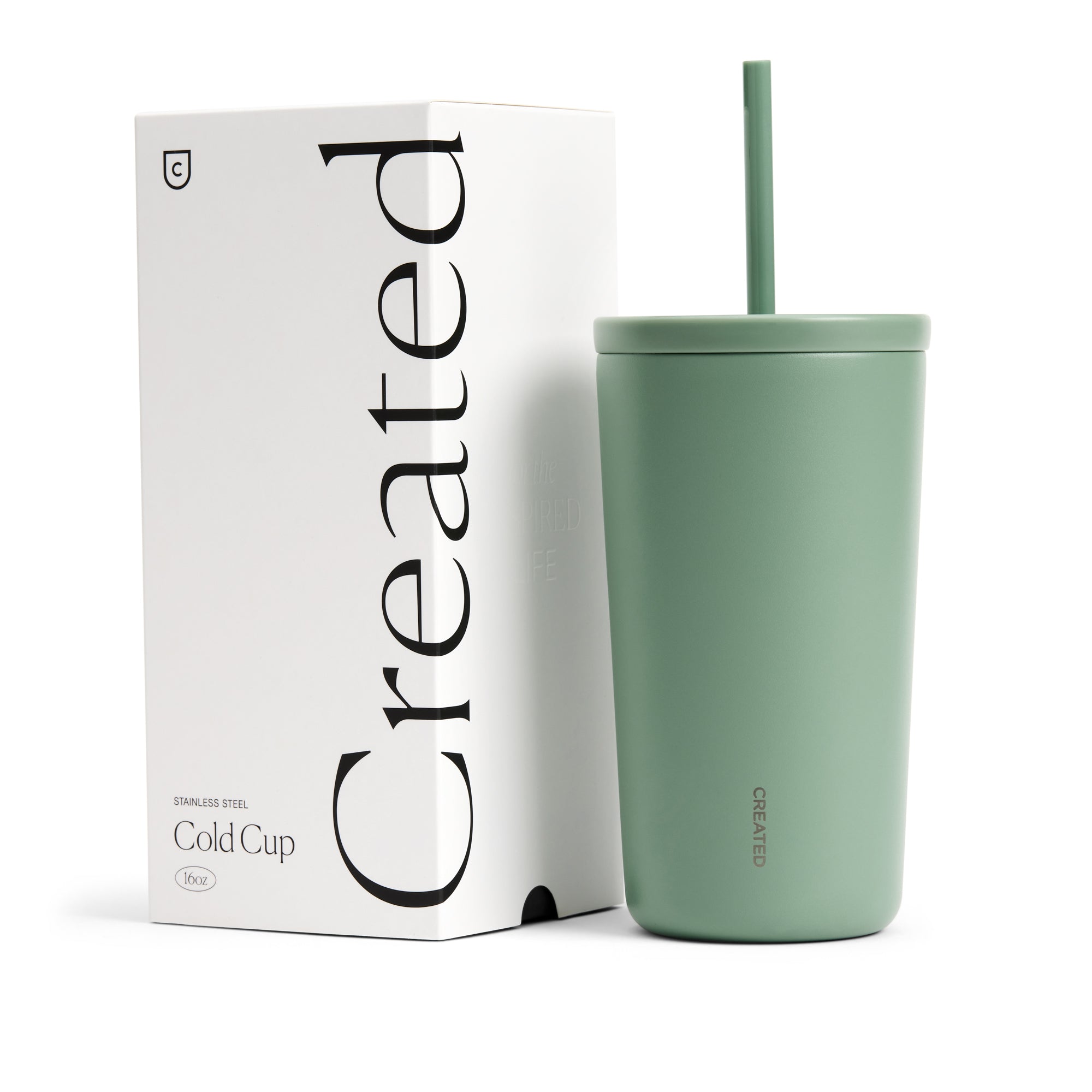 16oz Cold Cup - Sage Green